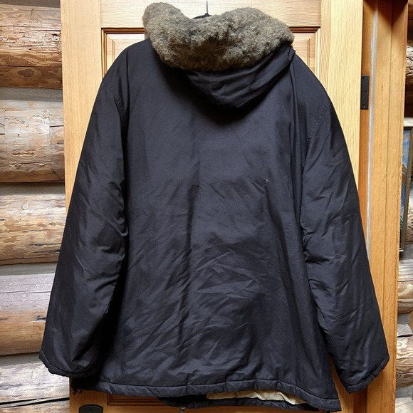 VTG Timberland Men XXL Faux Fur Hood Full Zip Insulated Parka Puffer Coat Jacket - Picture 2 of 13